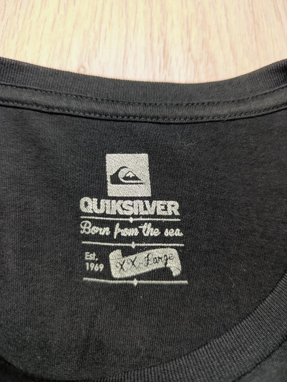 T-Shirt Quiksilver Noir Imprimé Palmier & Logo - Taille XL / XXL – photo 2